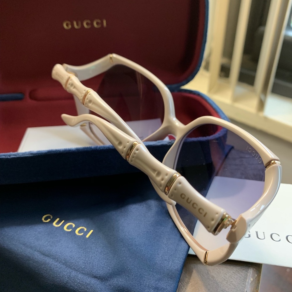 ⛔️SOLD⛔️Authentic GUCCI 58 Oversize Square Acetate - Picture 6 of 8